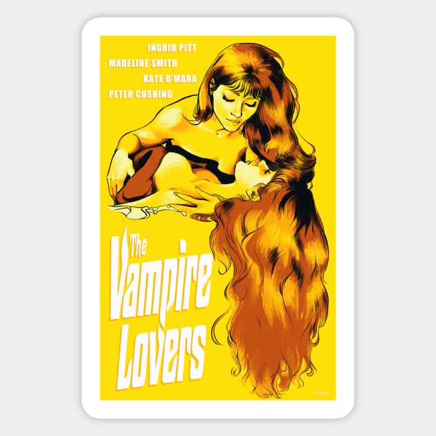 The Vampire Lovers Variant Movie Art Sticker by PhilRayArt